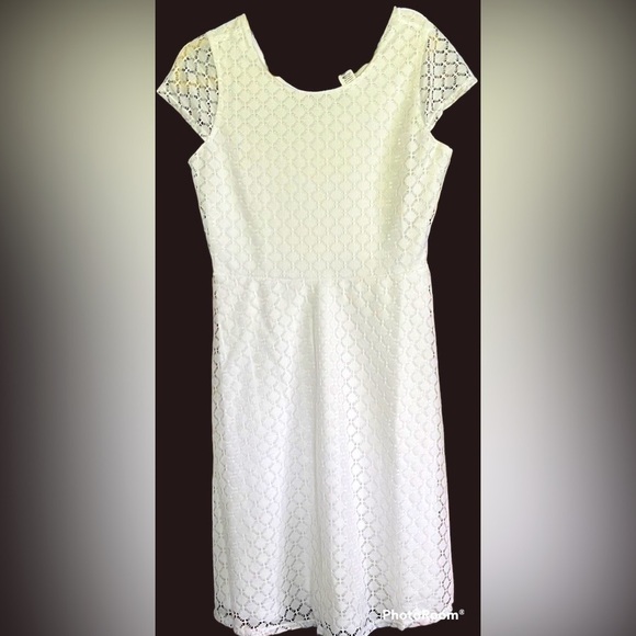 SALON STUDIO Women’s White Fully Lined Special Occasion Dress, Size Small, EUC. - Picture 1 of 8